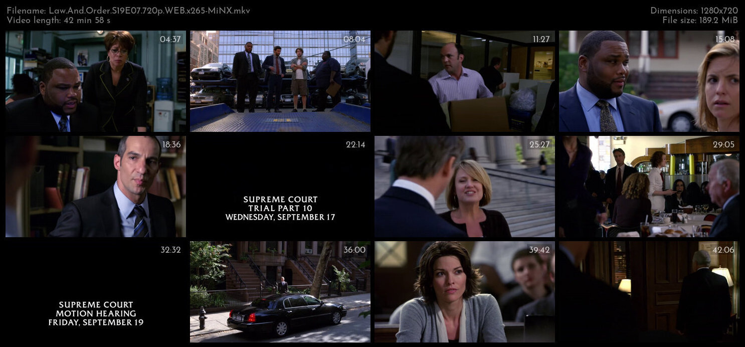 Law And Order S19E07 720p WEB x265 MiNX TGx