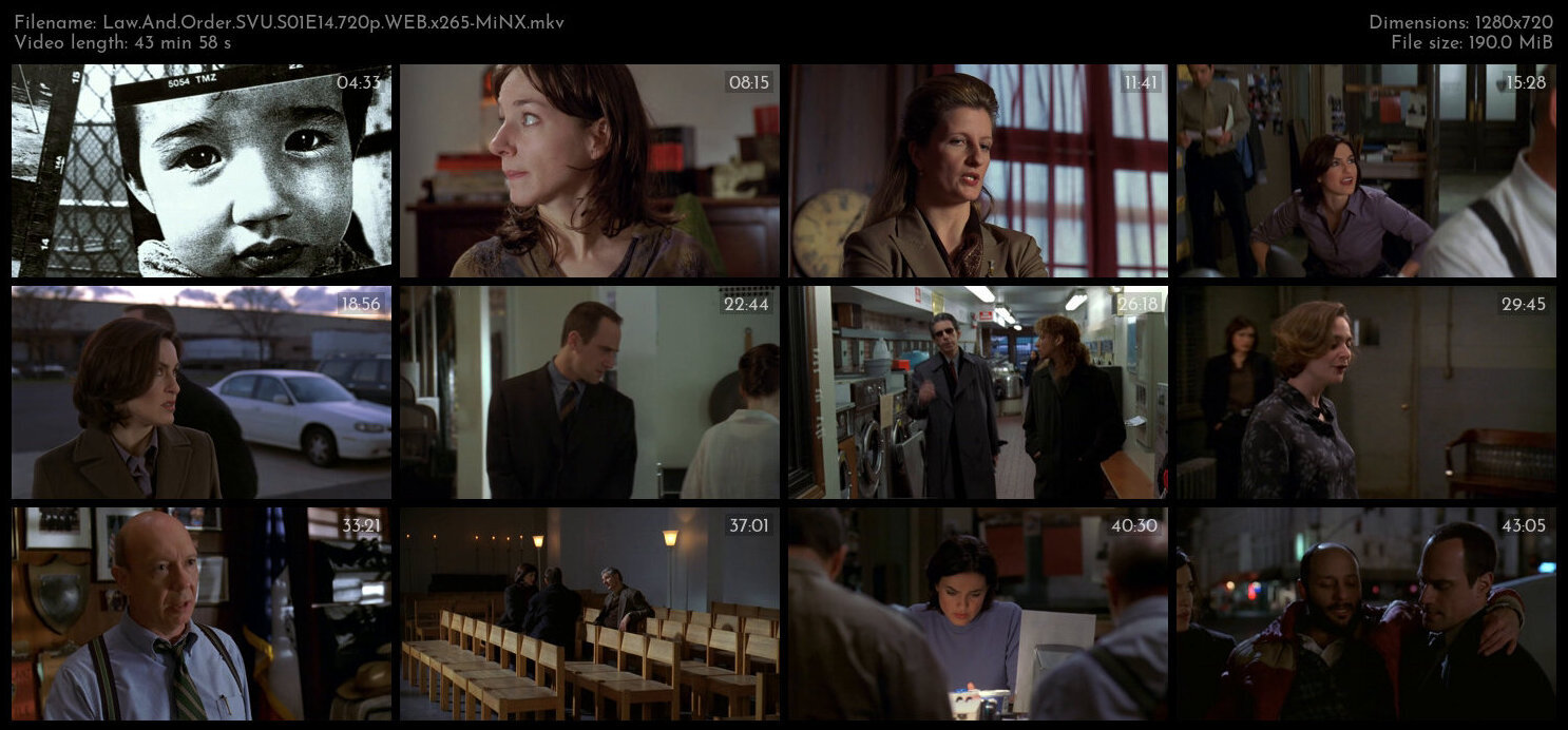 Law And Order SVU S01E14 720p WEB x265 MiNX TGx