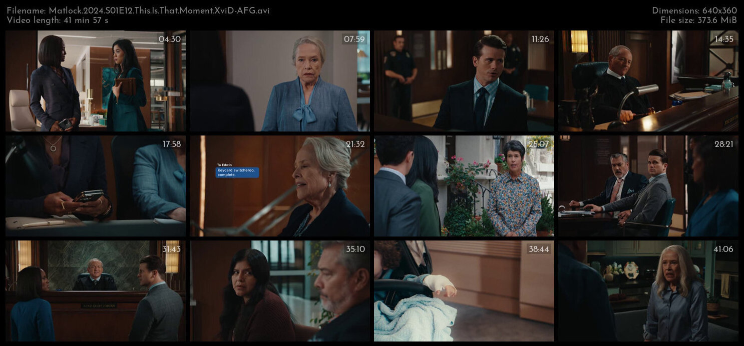 Matlock 2024 S01E12 This Is That Moment XviD AFG TGx