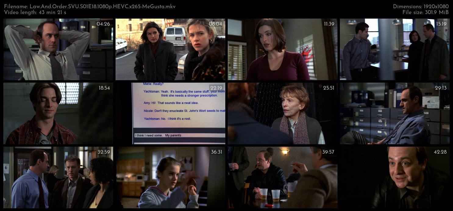 Law And Order SVU S01E18 1080p HEVC x265 MeGusta TGx