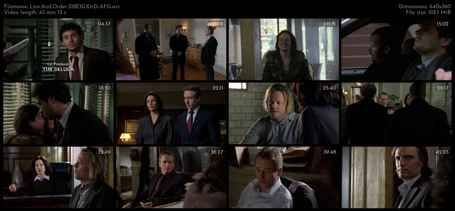 Law And Order S18E10 XviD AFG TGx