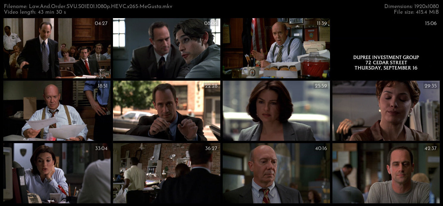 Law And Order SVU S01E01 1080p HEVC x265 MeGusta TGx