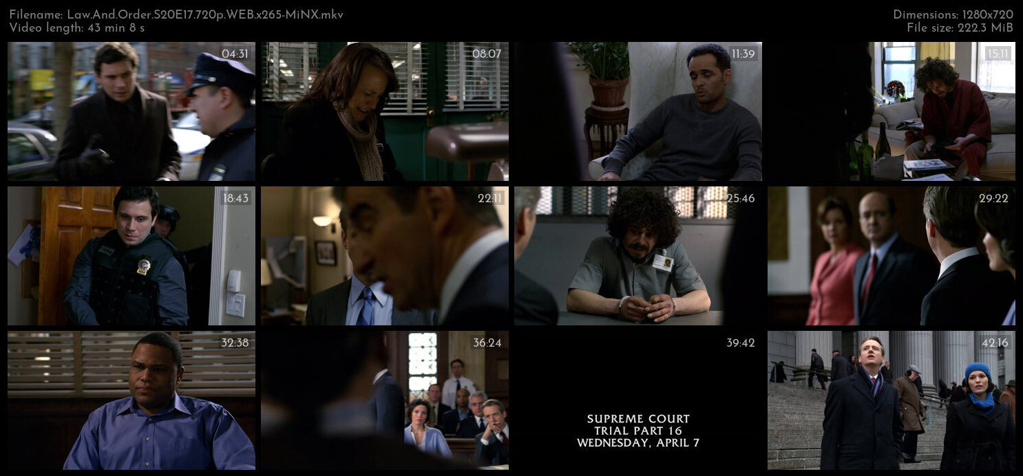 Law And Order S20E17 720p WEB x265 MiNX TGx