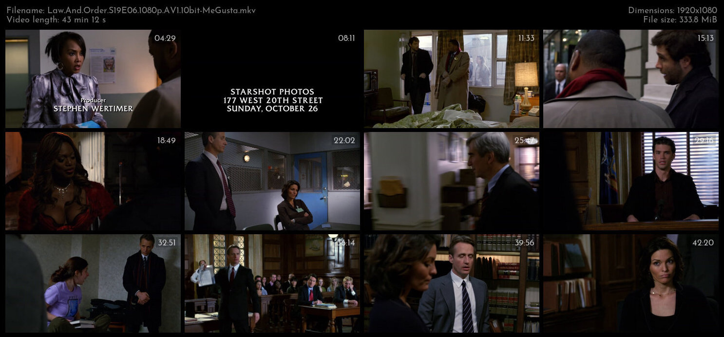 Law And Order S19E06 1080p AV1 10bit MeGusta TGx