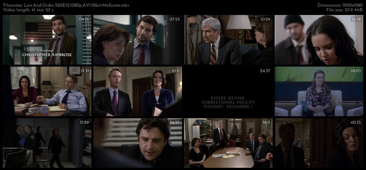 Law And Order S20E12 1080p AV1 10bit MeGusta TGx