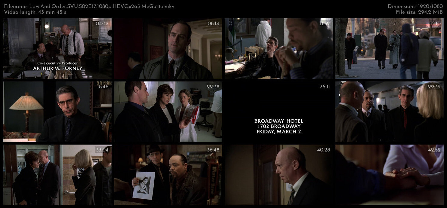 Law And Order SVU S02E17 1080p HEVC x265 MeGusta TGx