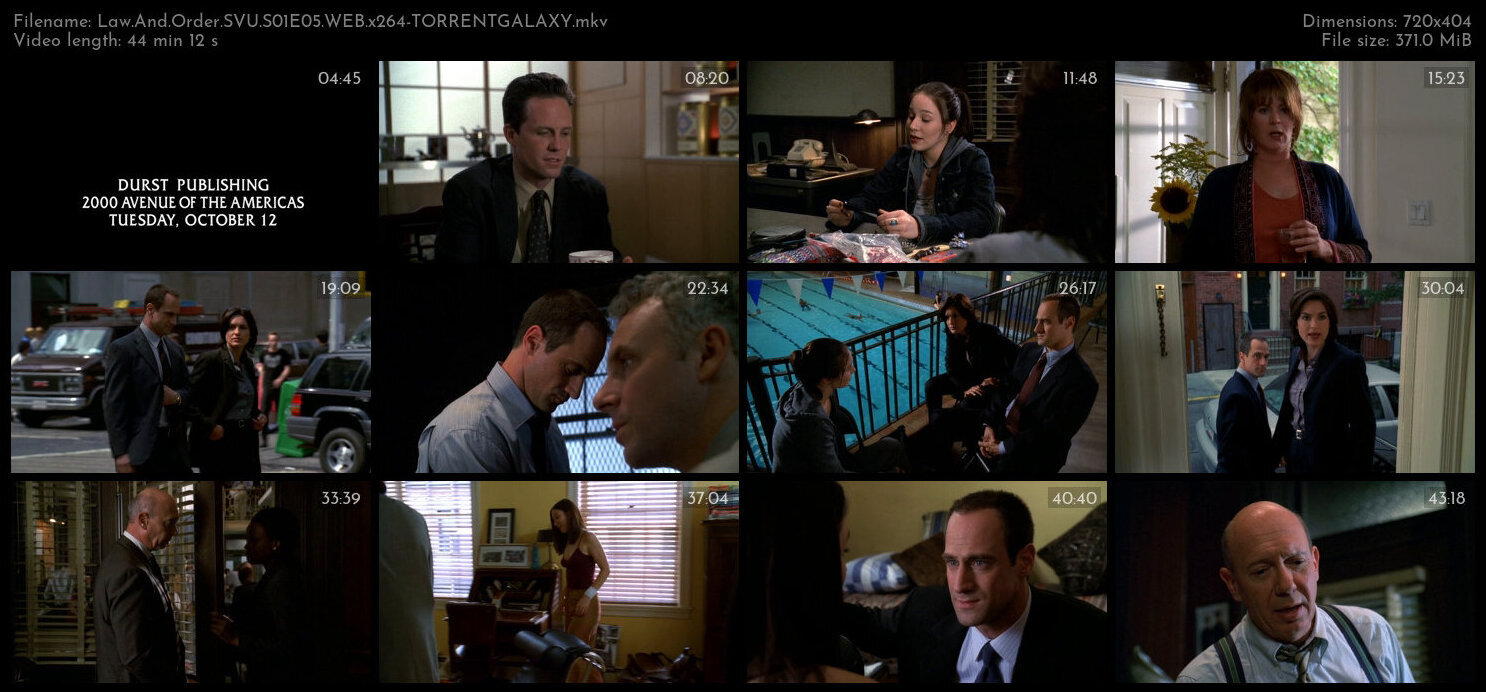 Law And Order SVU S01E05 WEB x264 TORRENTGALAXY