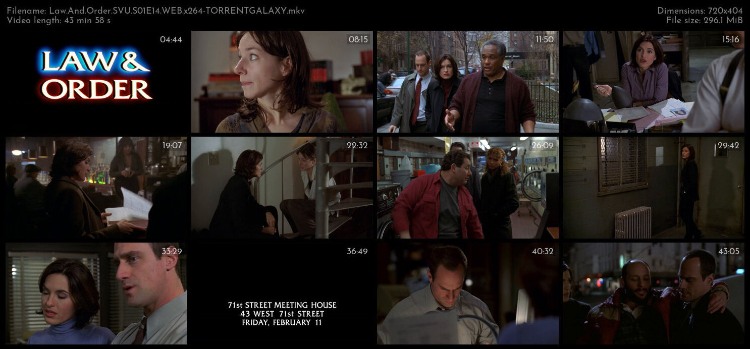 Law And Order SVU S01E14 WEB x264 TORRENTGALAXY