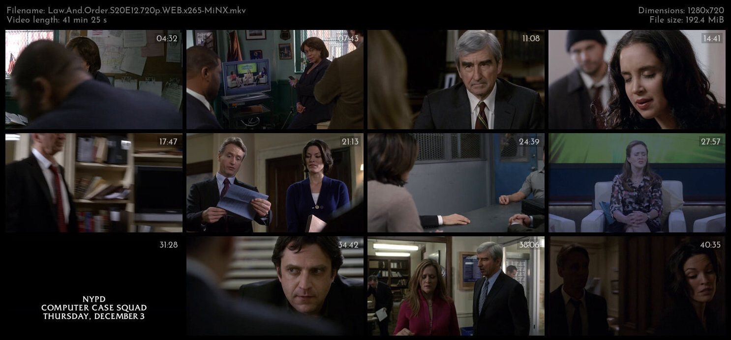 Law And Order S20E12 720p WEB x265 MiNX TGx