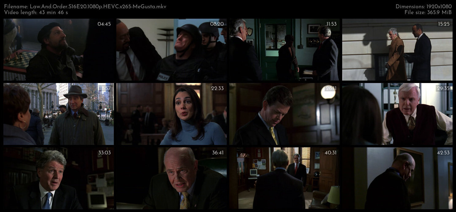 Law And Order S16E20 1080p HEVC x265 MeGusta TGx