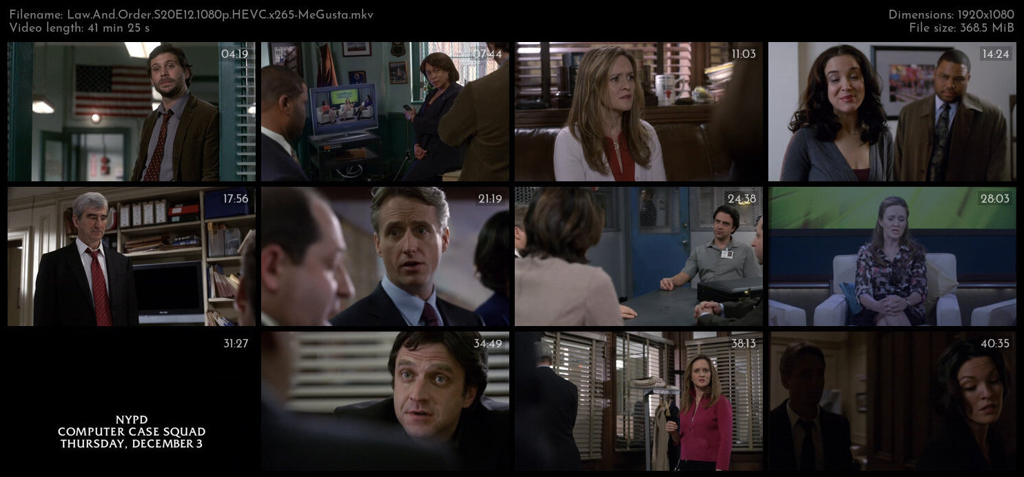 Law And Order S20E12 1080p HEVC x265 MeGusta TGx