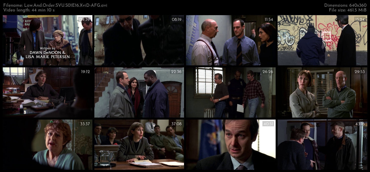 Law And Order SVU S01E16 XviD AFG TGx