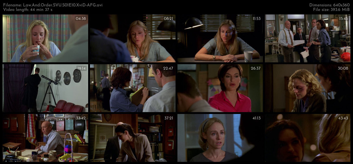 Law And Order SVU S01E10 XviD AFG TGx