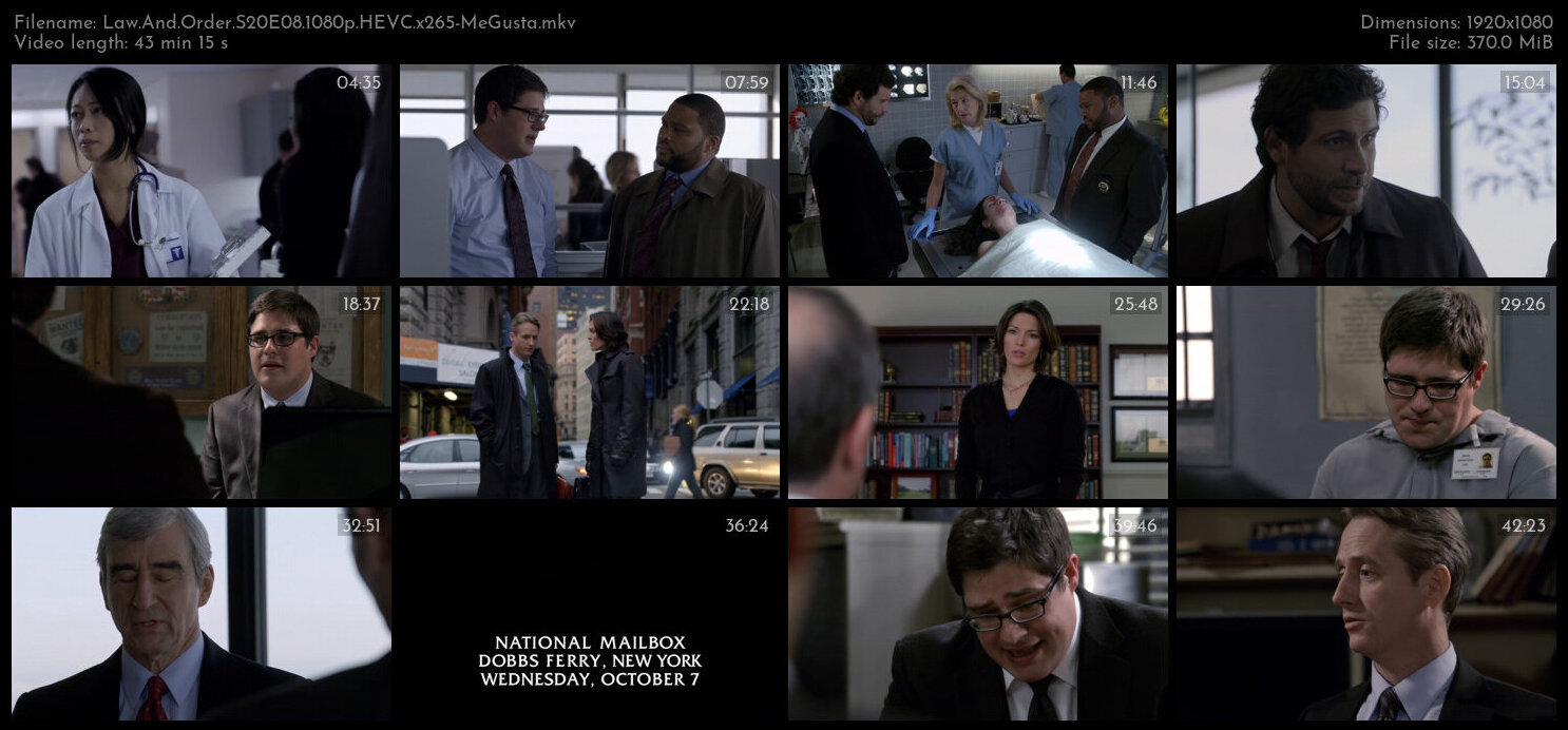 Law And Order S20E08 1080p HEVC x265 MeGusta TGx