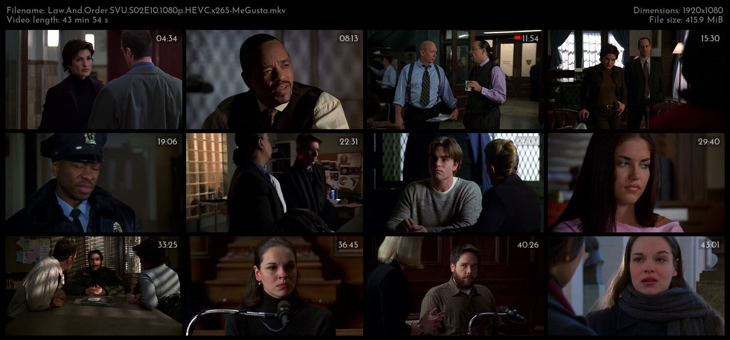 Law And Order SVU S02E10 1080p HEVC x265 MeGusta TGx