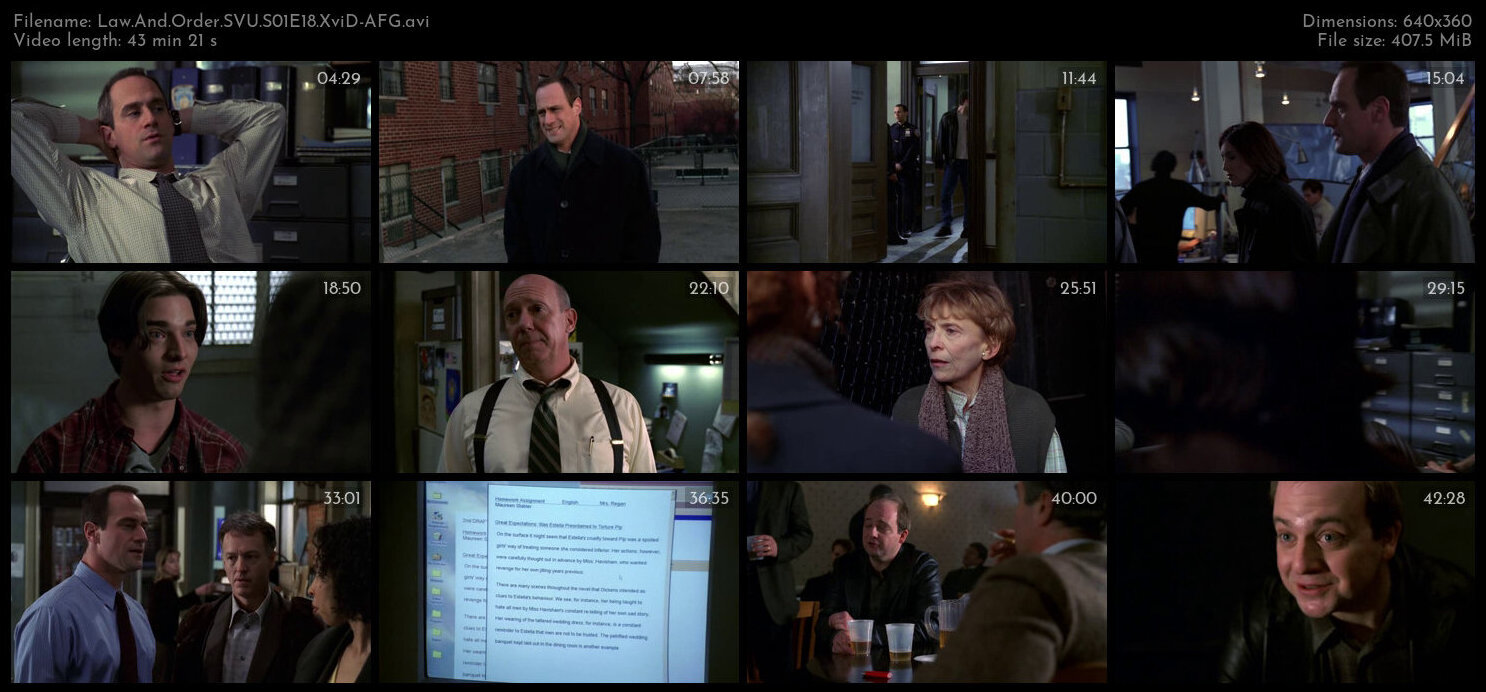 Law And Order SVU S01E18 XviD AFG TGx