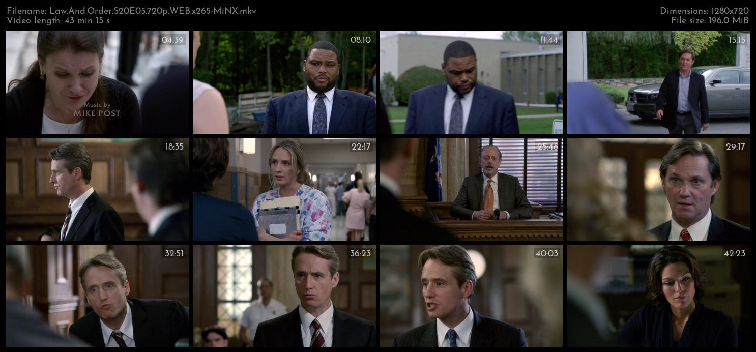 Law And Order S20E05 720p WEB x265 MiNX TGx