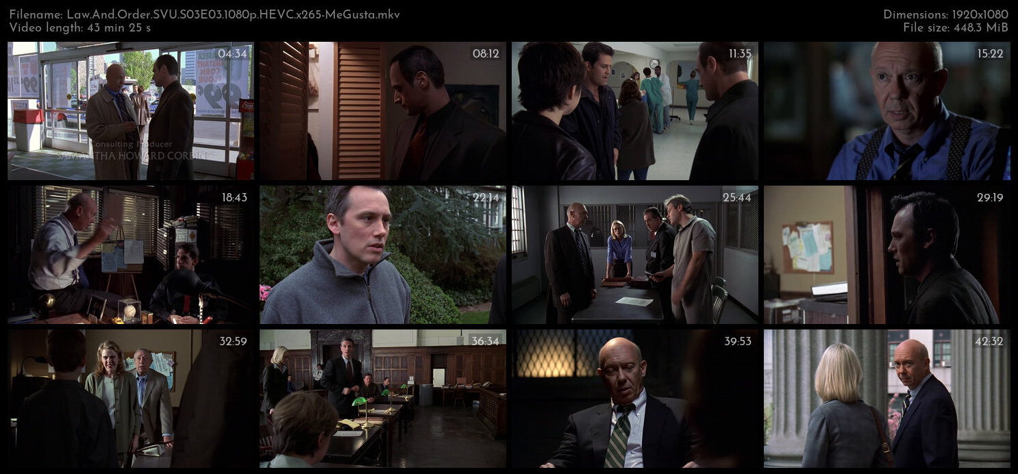 Law And Order SVU S03E03 1080p HEVC x265 MeGusta TGx