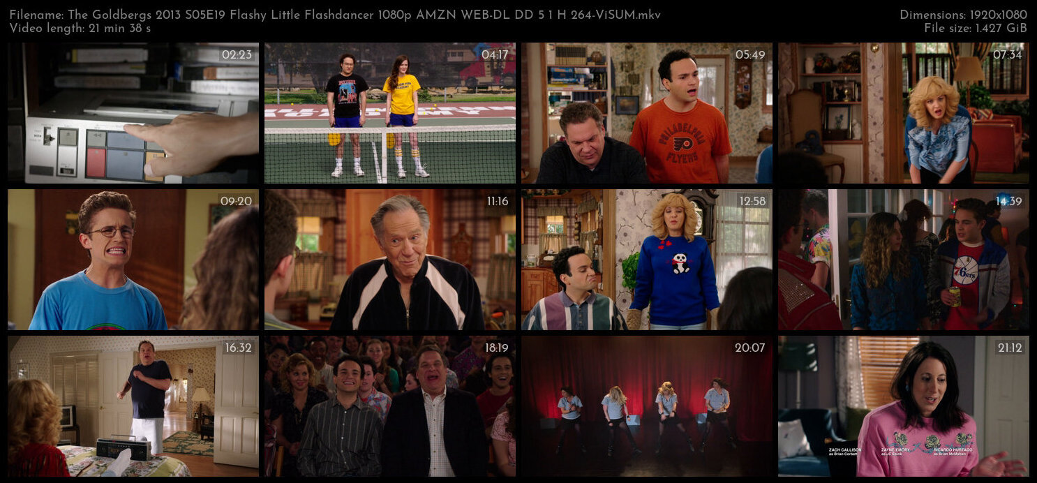 The Goldbergs 2013 S05E19 Flashy Little Flashdancer 1080p AMZN WEB DL DD 5 1 H 264 ViSUM TGx