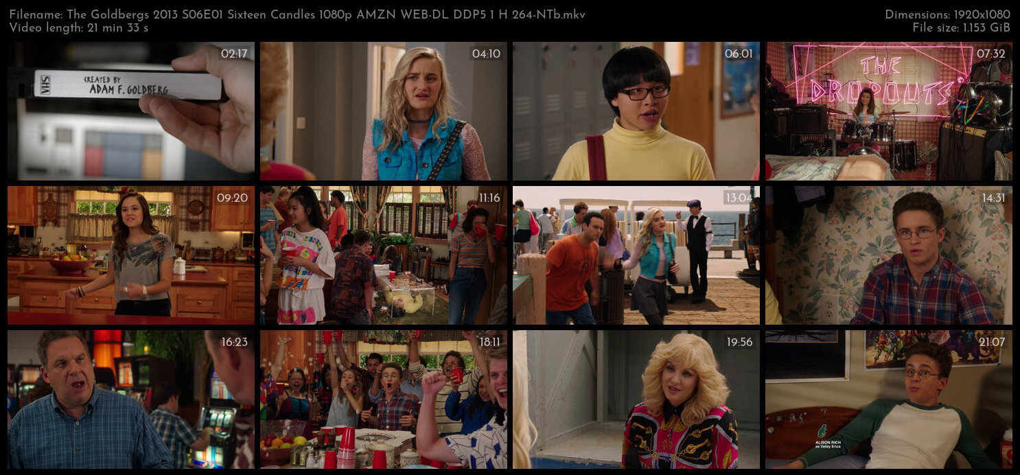 The Goldbergs 2013 S06E01 Sixteen Candles 1080p AMZN WEB DL DDP5 1 H 264 NTb TGx