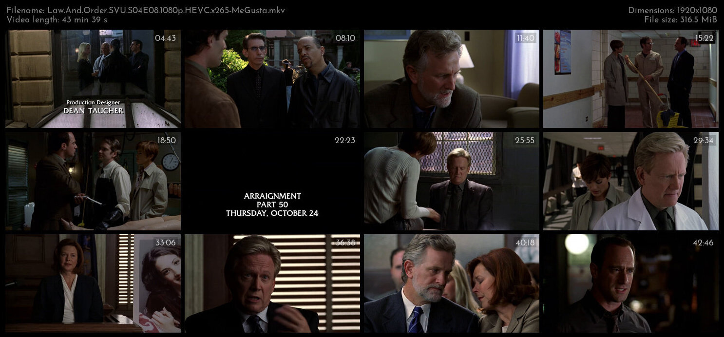 Law And Order SVU S04E08 1080p HEVC x265 MeGusta TGx