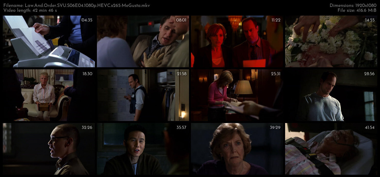 Law And Order SVU S06E04 1080p HEVC x265 MeGusta TGx