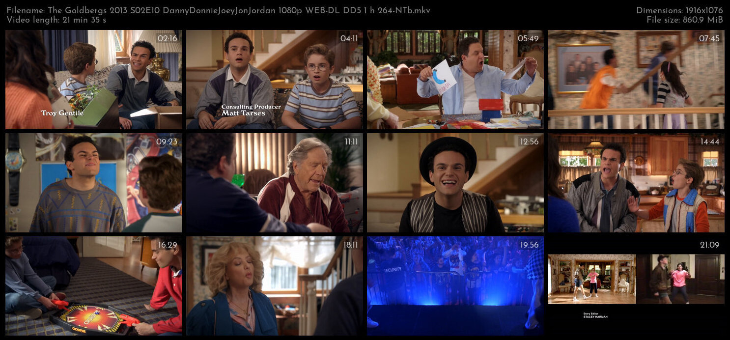 The Goldbergs 2013 S02E10 DannyDonnieJoeyJonJordan 1080p WEB DL DD5 1 h 264 NTb TGx