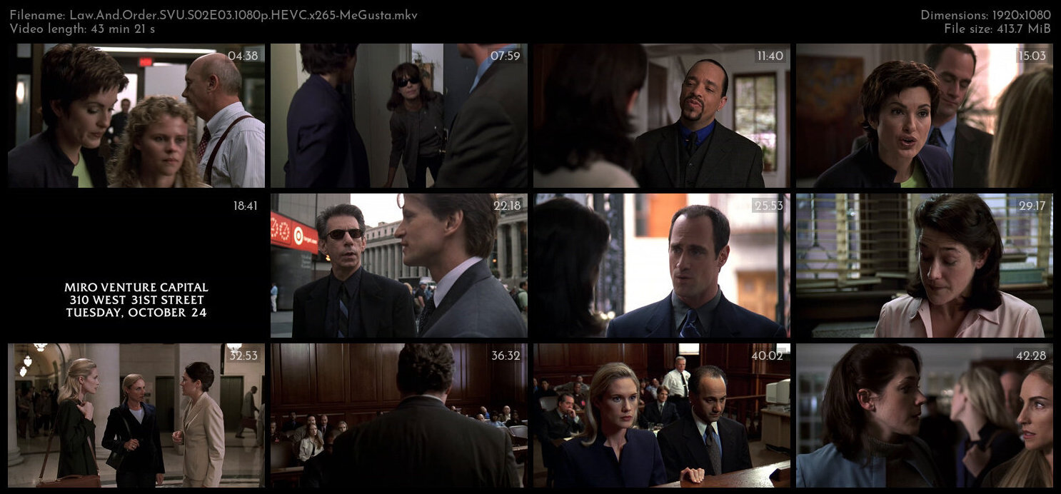 Law And Order SVU S02E03 1080p HEVC x265 MeGusta TGx