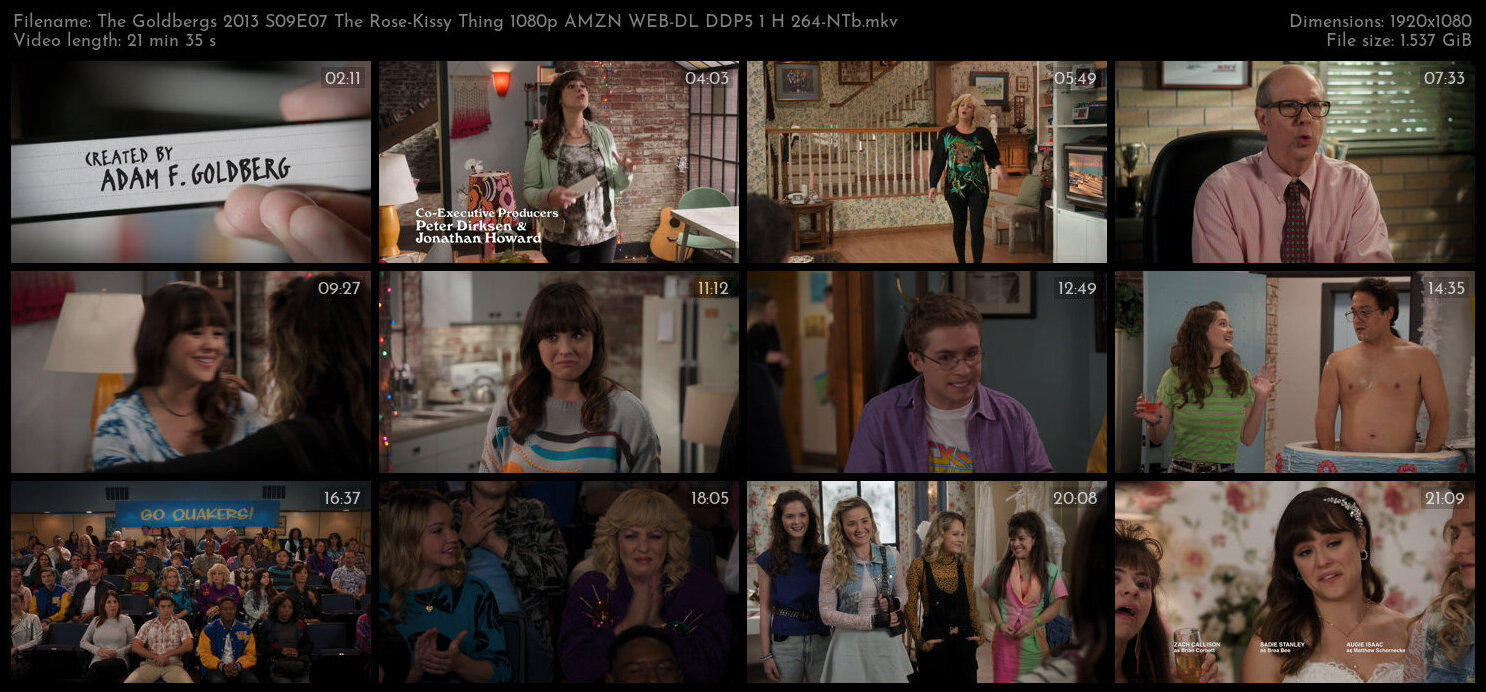 The Goldbergs 2013 S09E07 The Rose Kissy Thing 1080p AMZN WEB DL DDP5 1 H 264 NTb TGx