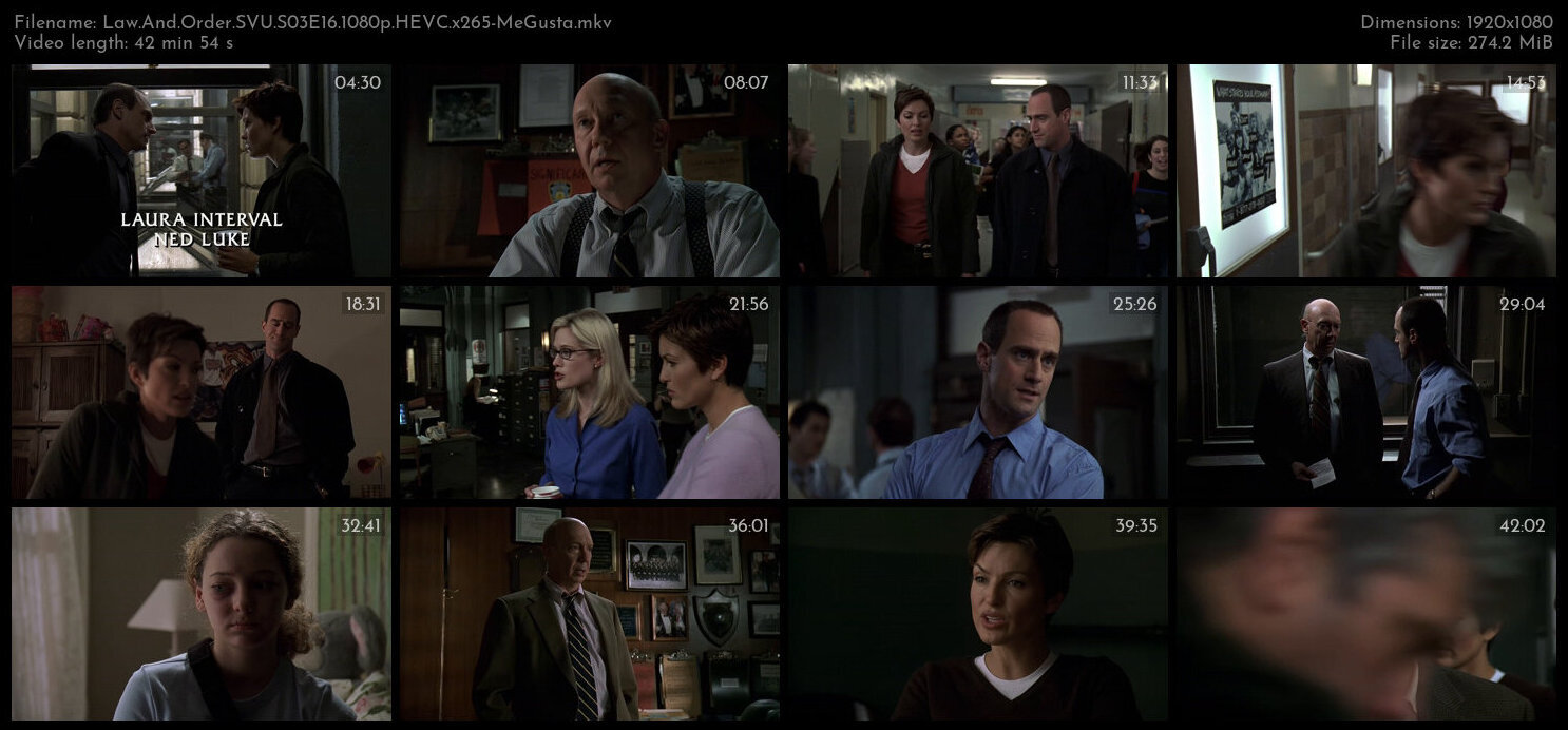 Law And Order SVU S03E16 1080p HEVC x265 MeGusta TGx