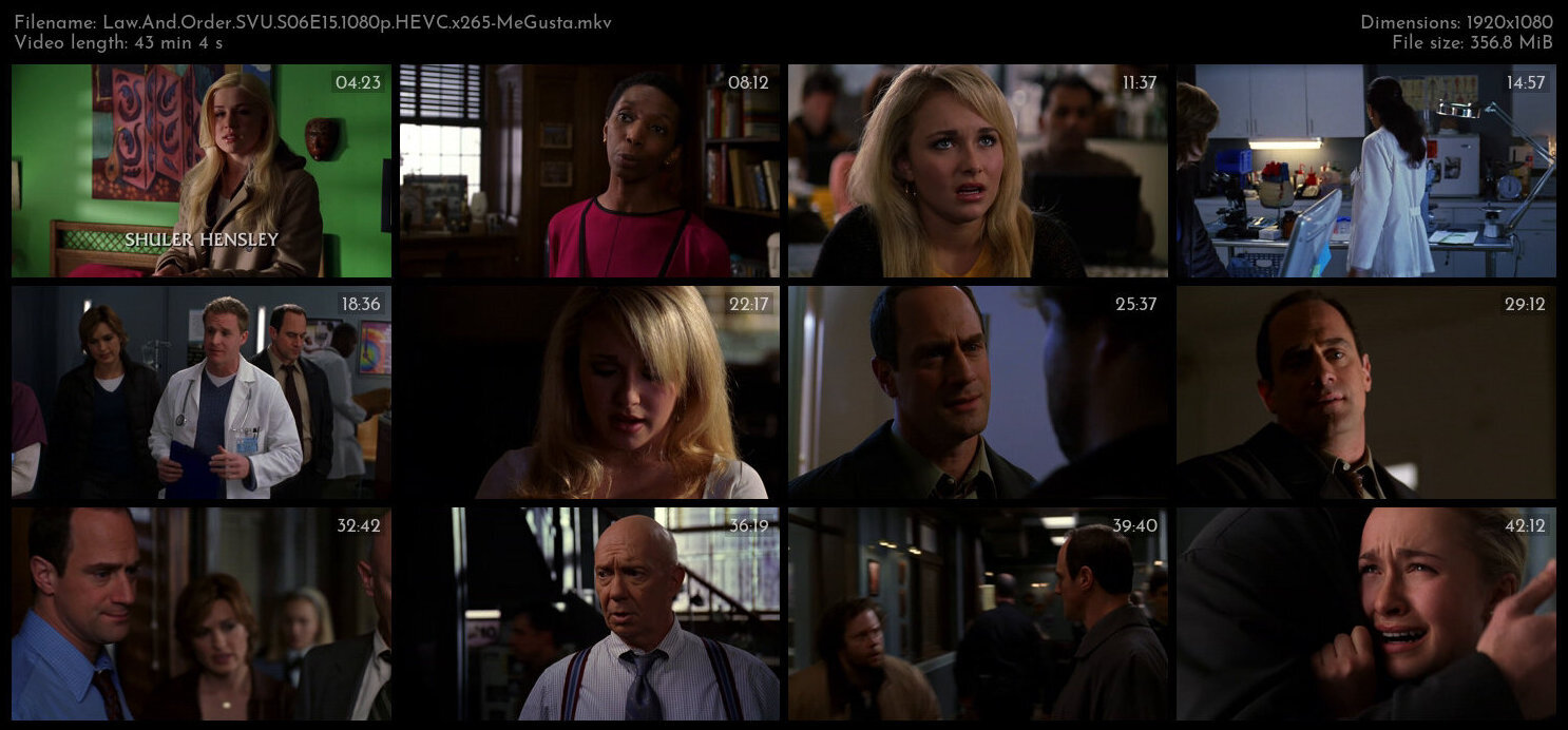 Law And Order SVU S06E15 1080p HEVC x265 MeGusta TGx