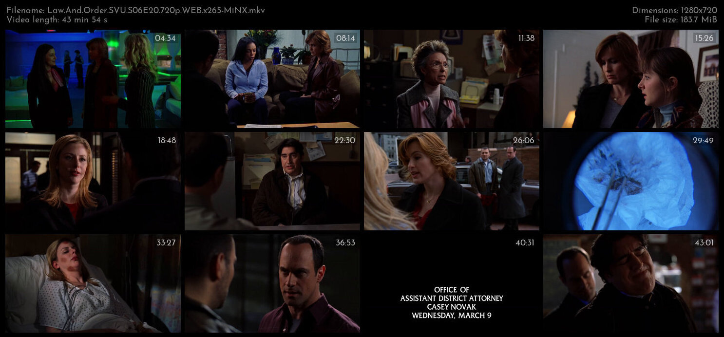 Law And Order SVU S06E20 720p WEB x265 MiNX TGx