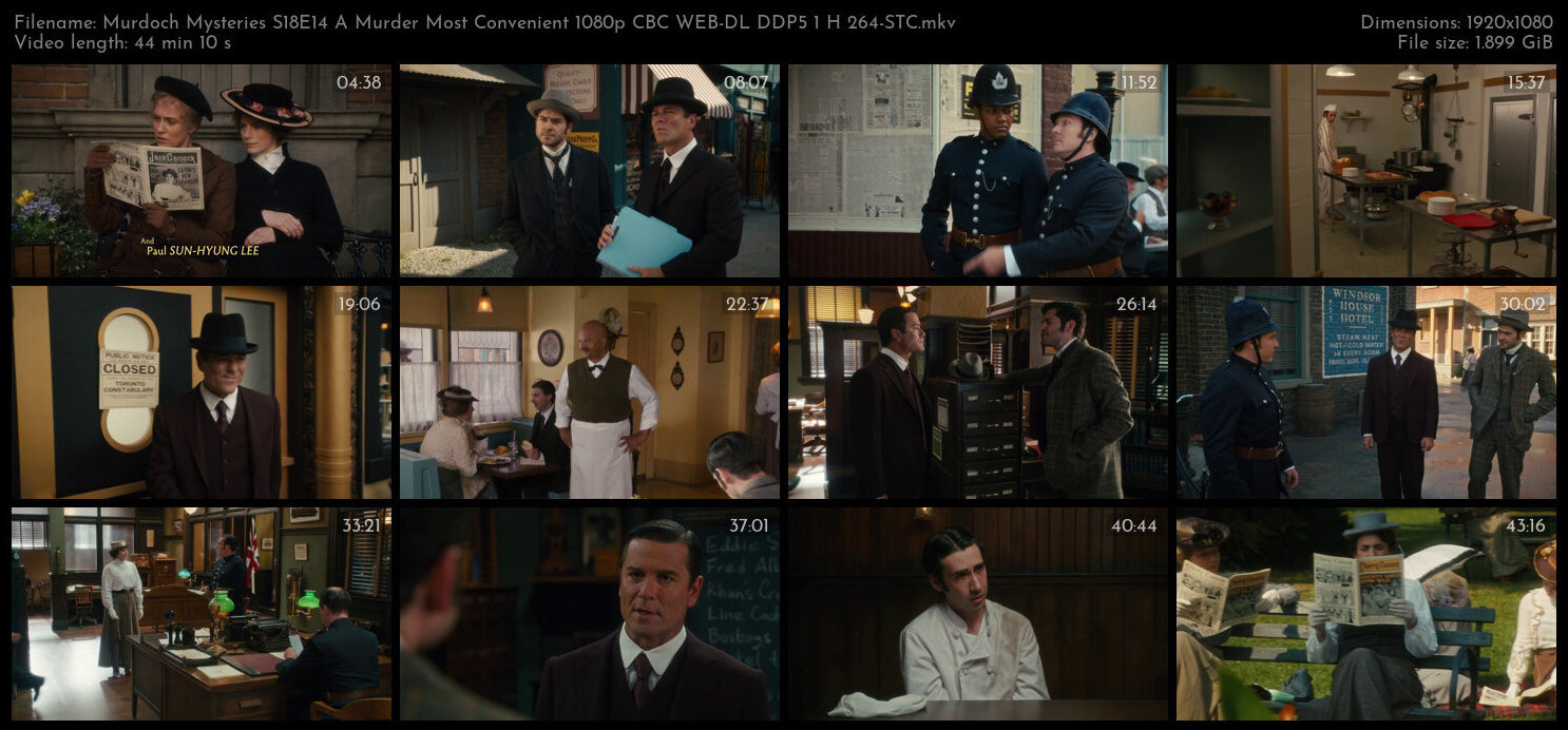 Murdoch Mysteries S18E14 A Murder Most Convenient 1080p CBC WEB DL DDP5 1 H 264 STC TGx