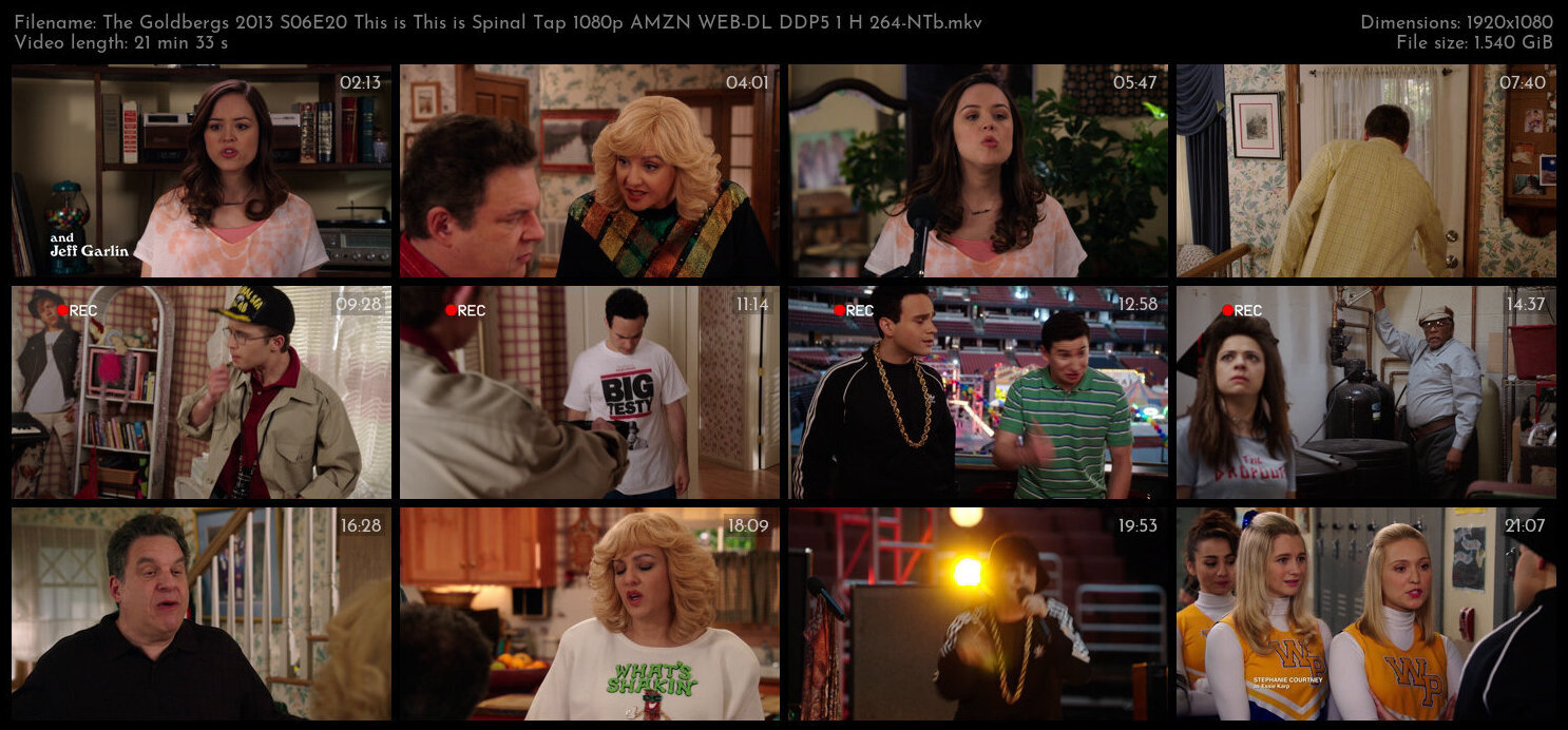 The Goldbergs 2013 S06E20 This is This is Spinal Tap 1080p AMZN WEB DL DDP5 1 H 264 NTb TGx