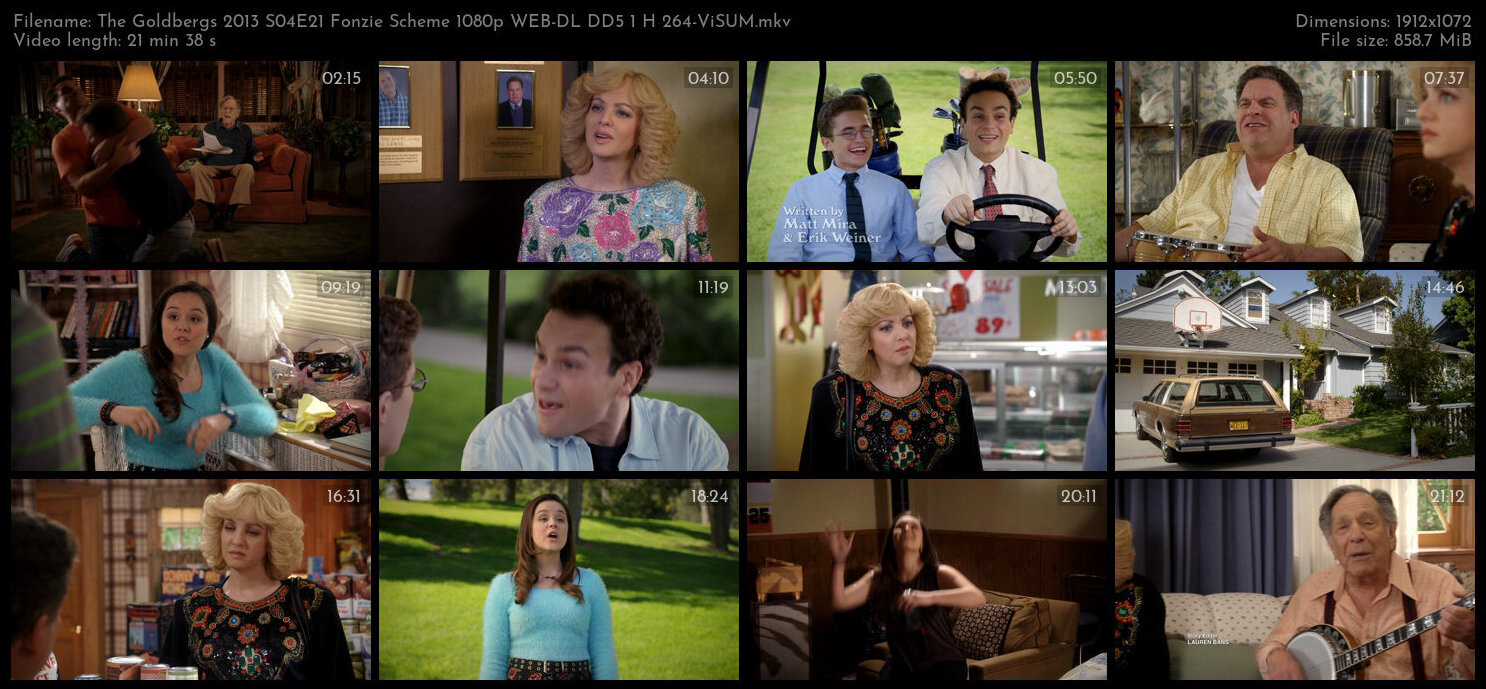 The Goldbergs 2013 S04E21 Fonzie Scheme 1080p WEB DL DD5 1 H 264 ViSUM TGx