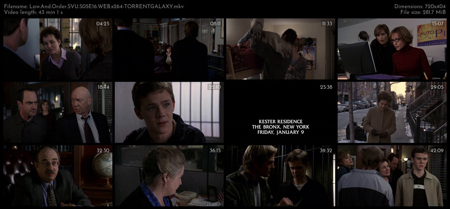 Law And Order SVU S05E16 WEB x264 TORRENTGALAXY