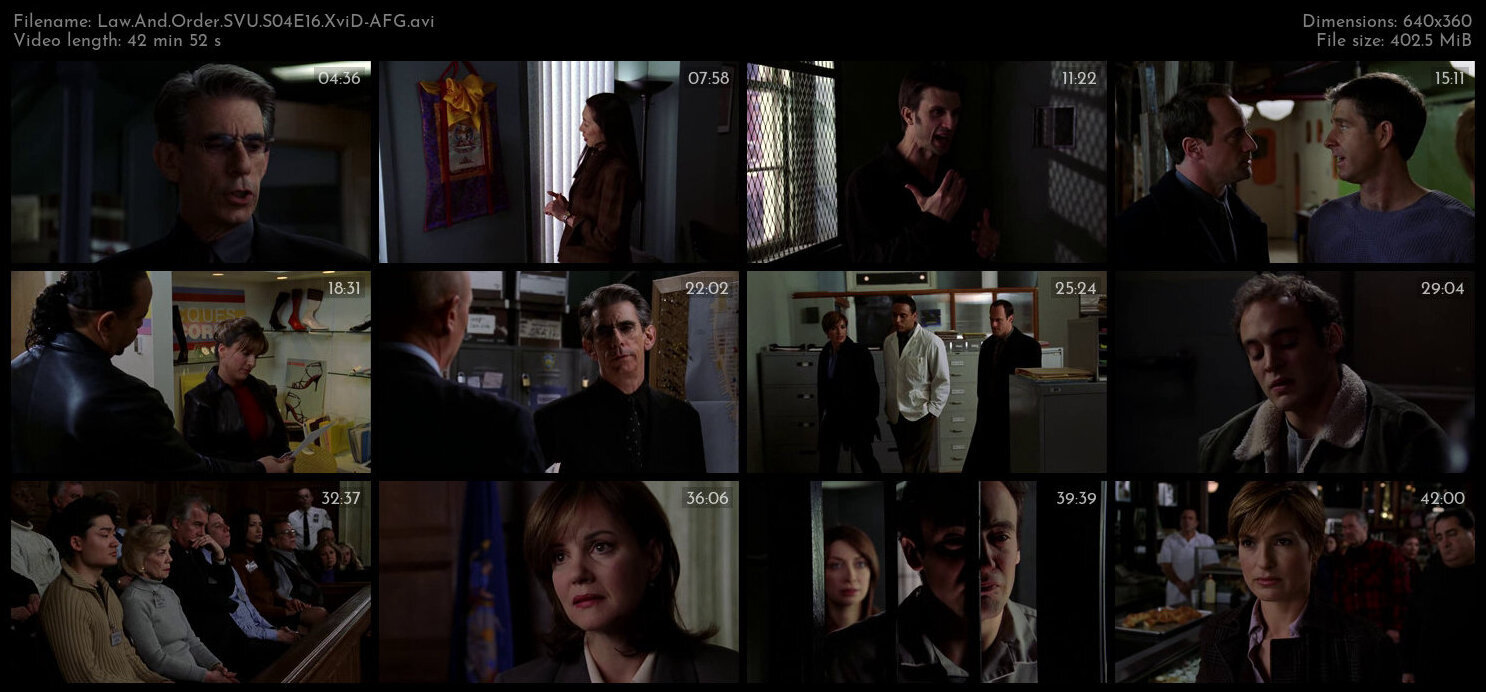 Law And Order SVU S04E16 XviD AFG TGx