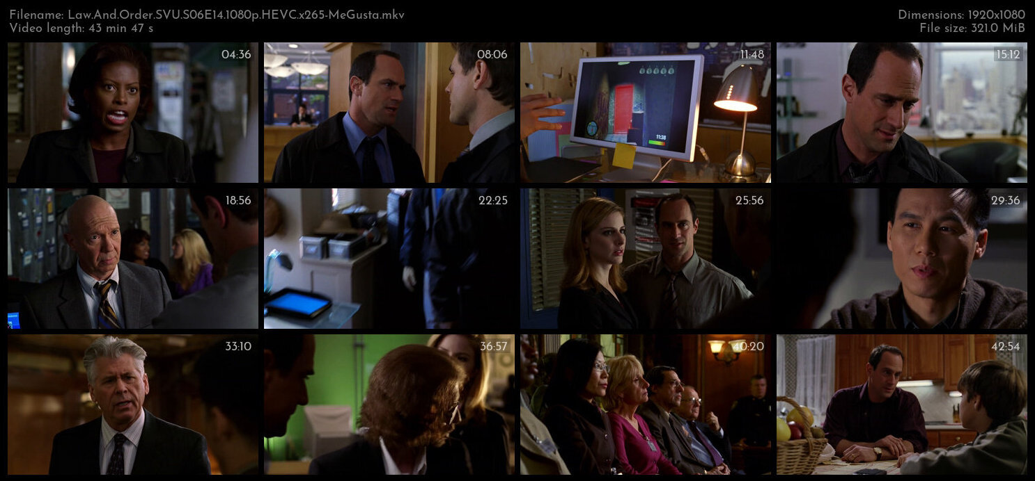 Law And Order SVU S06E14 1080p HEVC x265 MeGusta TGx