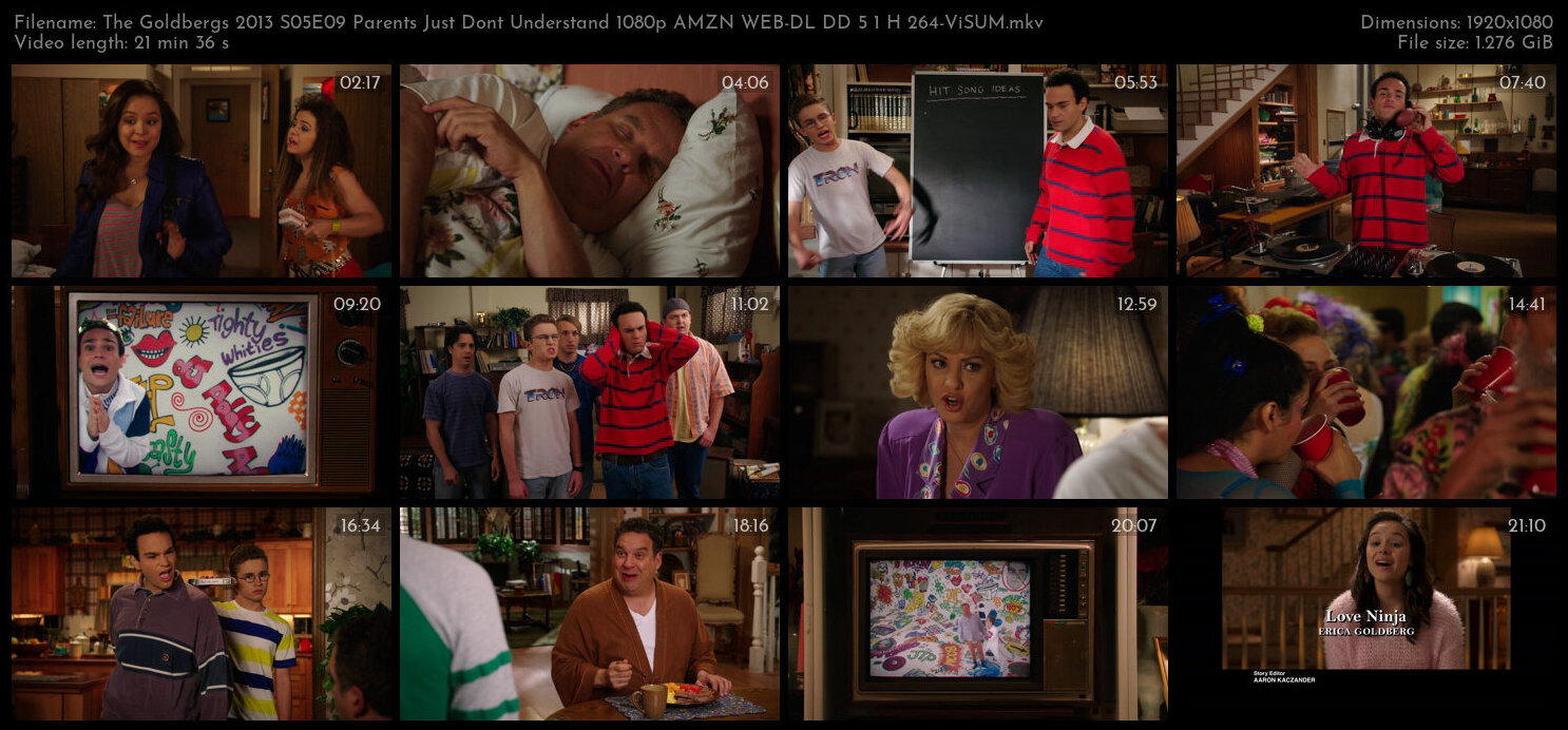 The Goldbergs 2013 S05E09 Parents Just Dont Understand 1080p AMZN WEB DL DD 5 1 H 264 ViSUM TGx