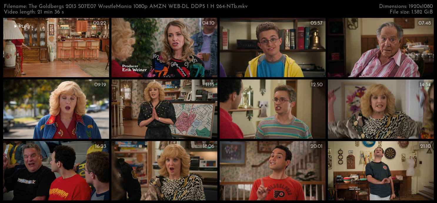 The Goldbergs 2013 S07E07 WrestleMania 1080p AMZN WEB DL DDP5 1 H 264 NTb TGx