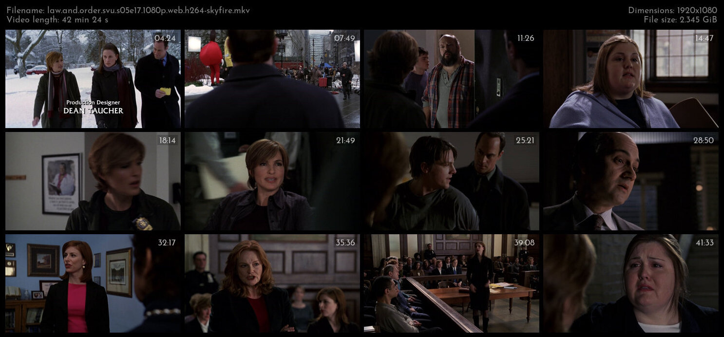 Law And Order SVU S05E17 1080p WEB H264 SKYFiRE TGx