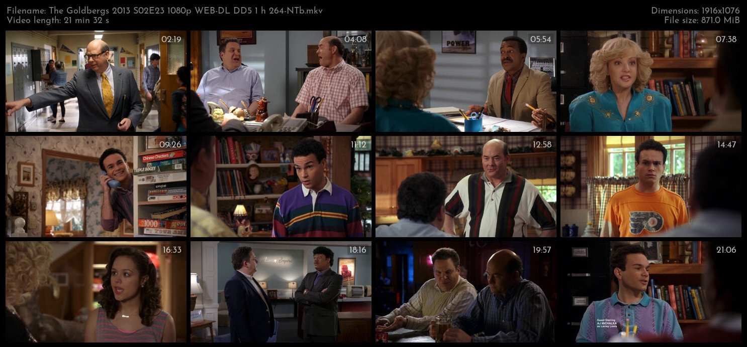 The Goldbergs 2013 S02E23 1080p WEB DL DD5 1 h 264 NTb TGx