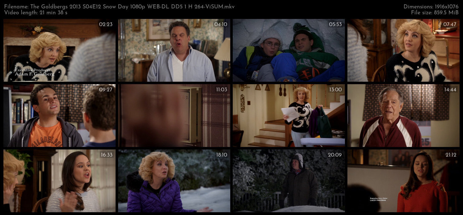 The Goldbergs 2013 S04E12 Snow Day 1080p WEB DL DD5 1 H 264 ViSUM TGx