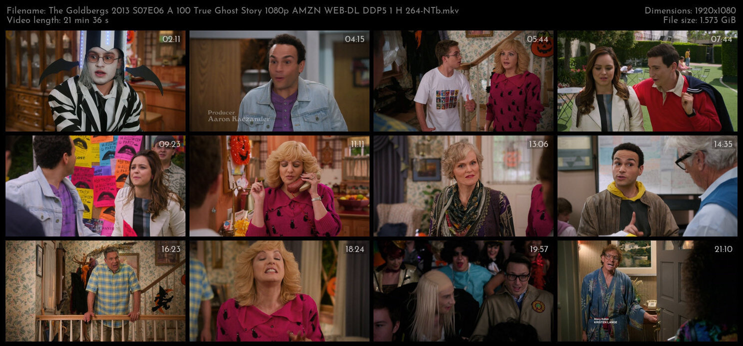 The Goldbergs 2013 S07E06 A 100 True Ghost Story 1080p AMZN WEB DL DDP5 1 H 264 NTb TGx