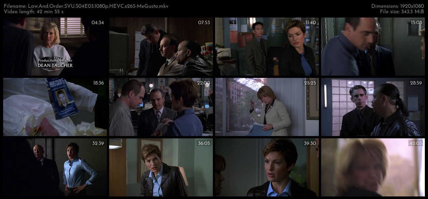 Law And Order SVU S04E03 1080p HEVC x265 MeGusta TGx