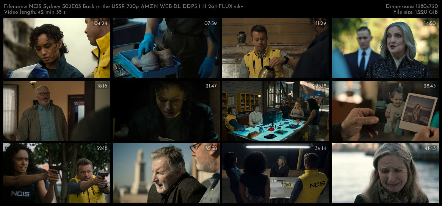 NCIS Sydney S02E03 Back in the USSR 720p AMZN WEB DL DDP5 1 H 264 FLUX TGx