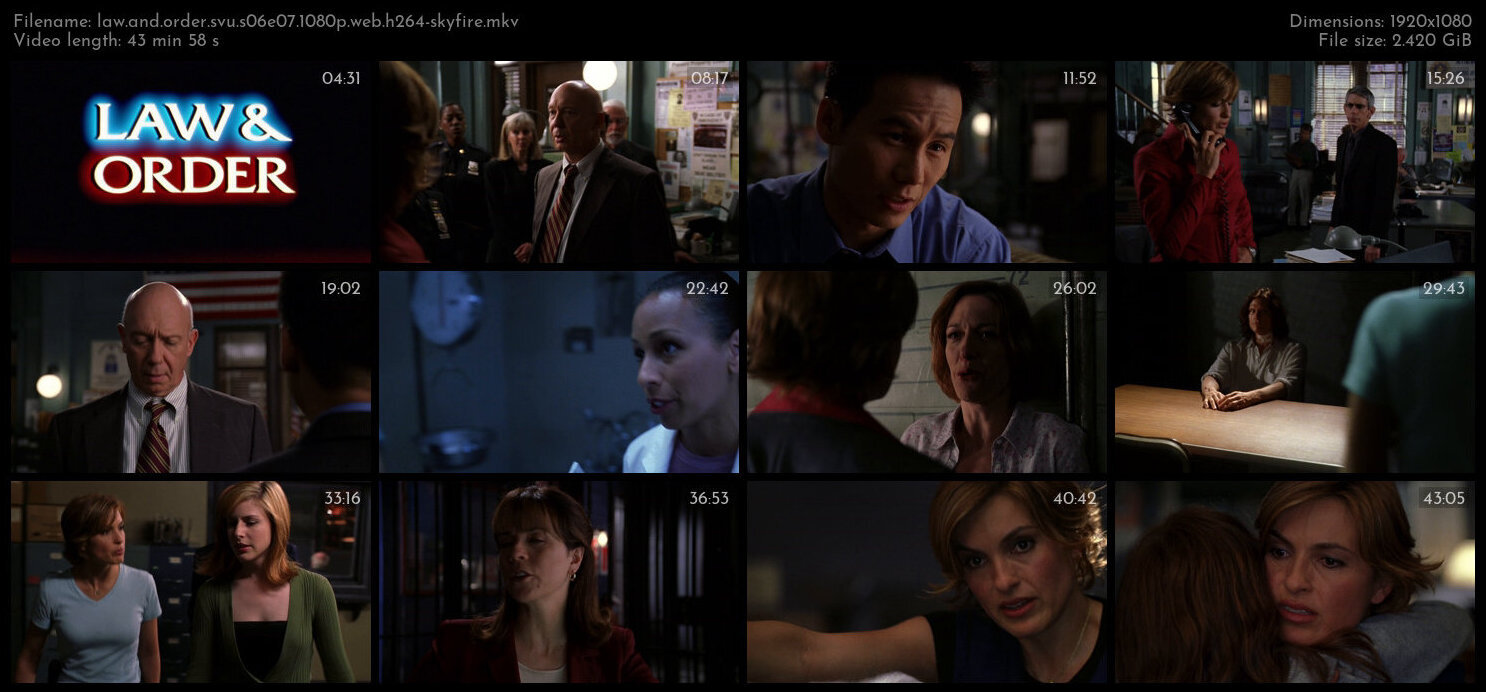 Law And Order SVU S06E07 1080p WEB H264 SKYFiRE TGx