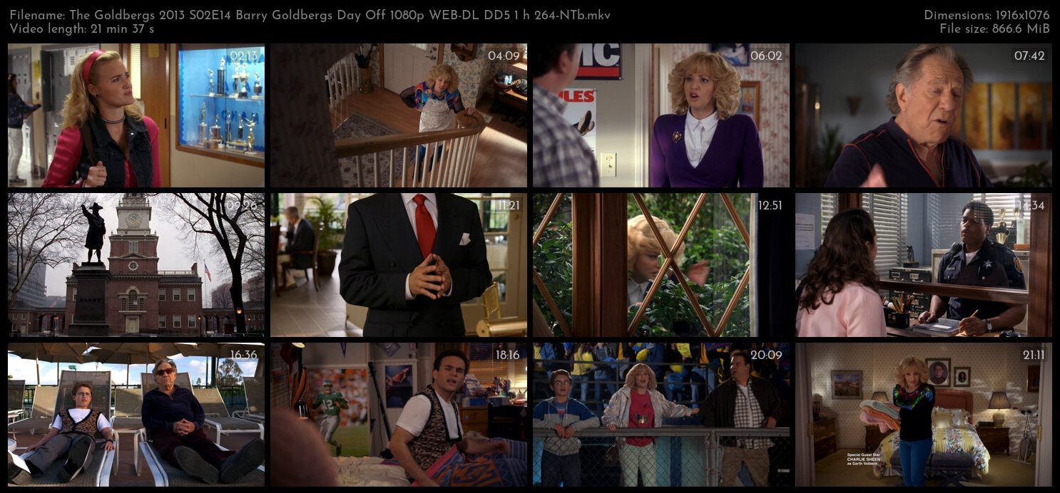 The Goldbergs 2013 S02E14 Barry Goldbergs Day Off 1080p WEB DL DD5 1 h 264 NTb TGx