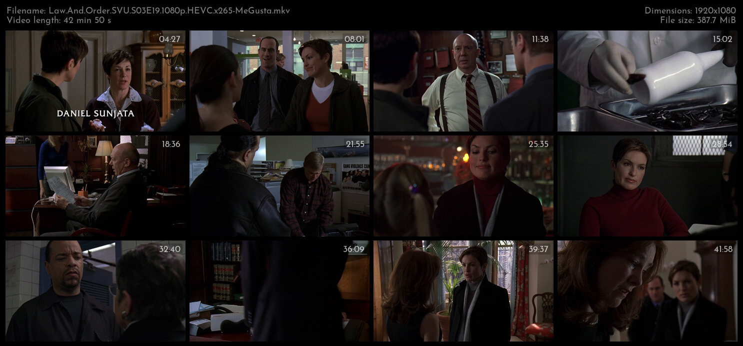 Law And Order SVU S03E19 1080p HEVC x265 MeGusta TGx