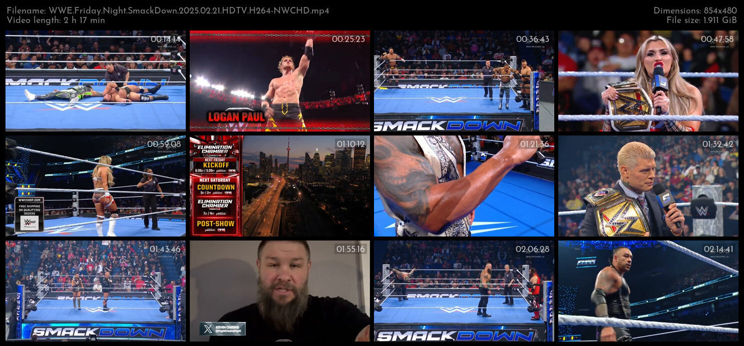 WWE Friday Night SmackDown 2025 02 21 HDTV H264 NWCHD TGx